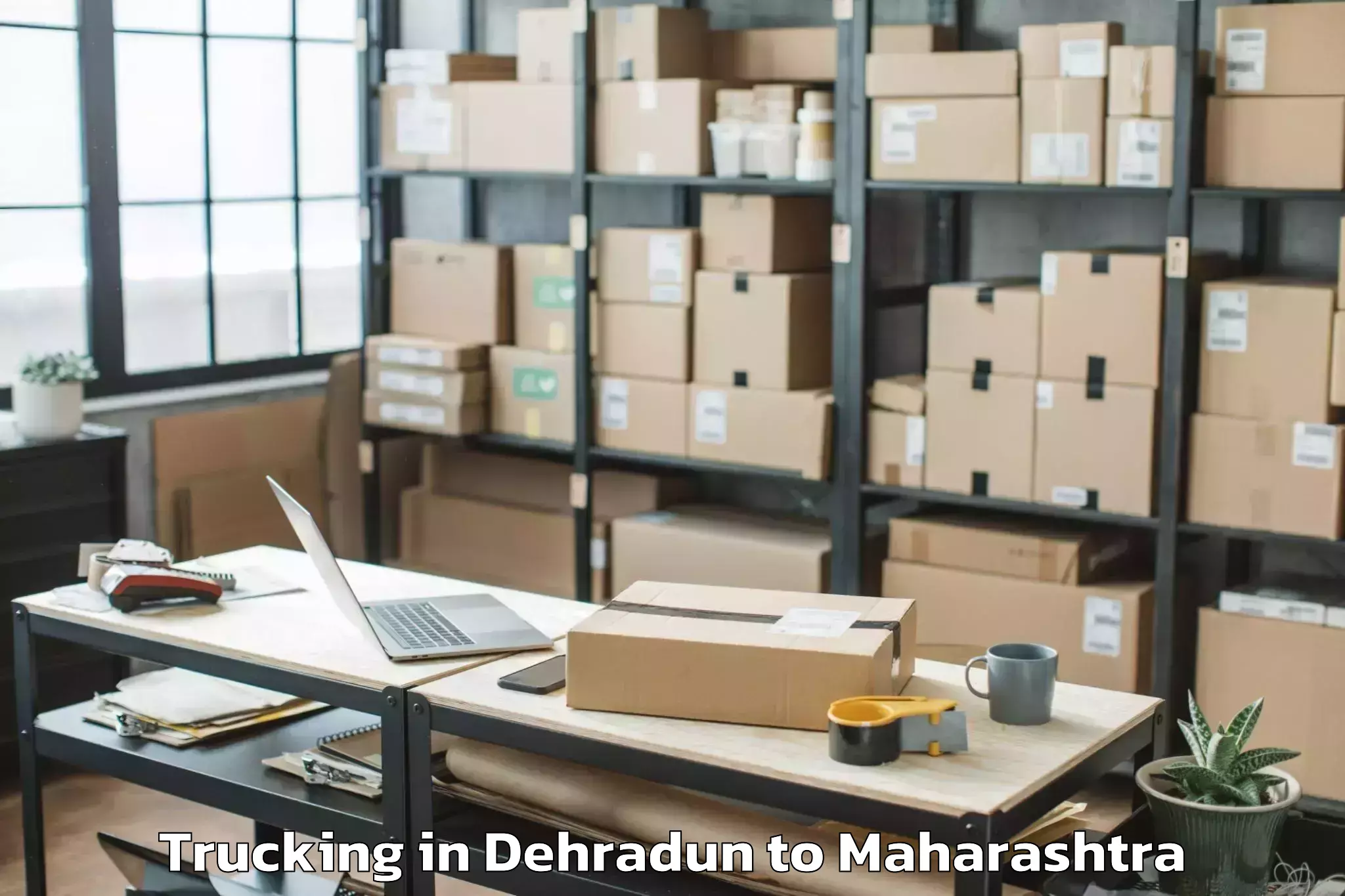 Book Dehradun to Ambejogai Trucking Online